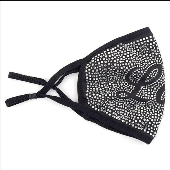 Austrian Crystal Face mask Love Design - Picture 2 of 5